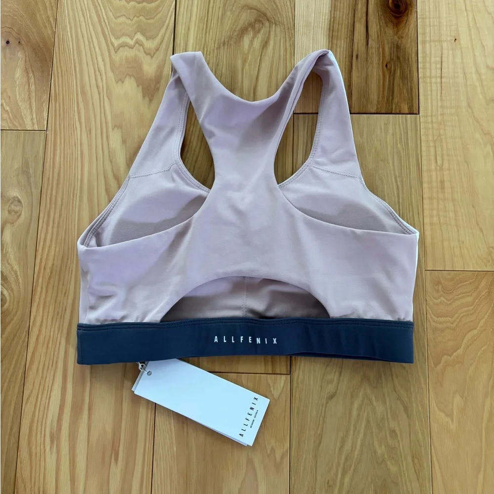 Allfenix Women's Colorblock Racerback Sports Bra